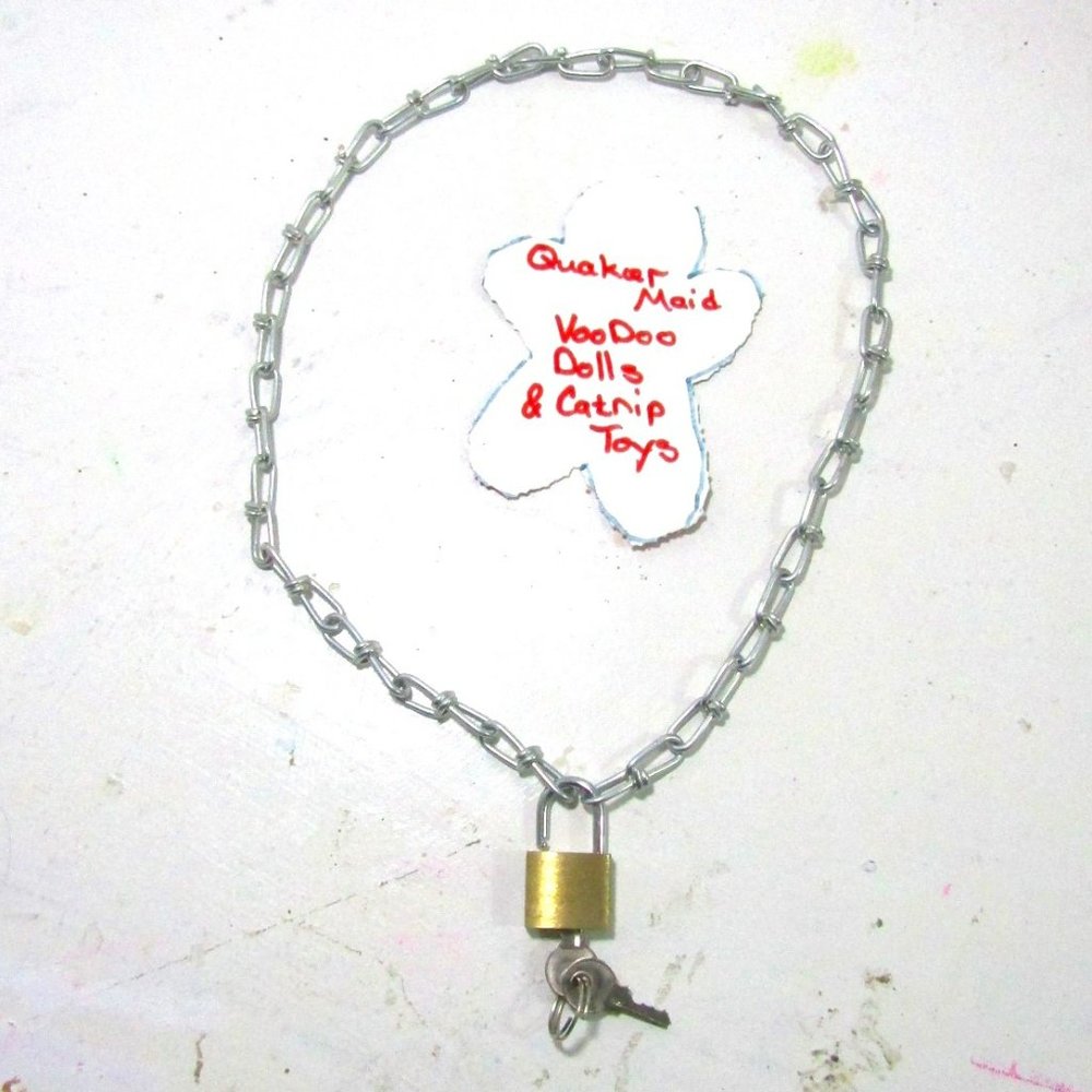 Key Lock Pendant Necklace Link Chain Silver Color Women Fashion Gothic Jewelry